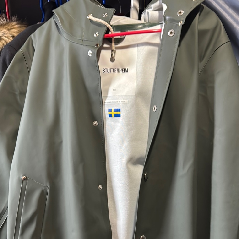 Stutterheim Green Raincoat